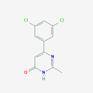 molecular formula C11H8Cl2N2O B1486783 6-(3,5-Dichlorophenyl)-2-methylpyrimidin-4-ol CAS No. 1702528-84-4