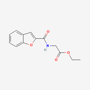 molecular formula C13H13NO4 B14867858 Ethyl 2-(benzofuran-2-carboxamido)acetate 