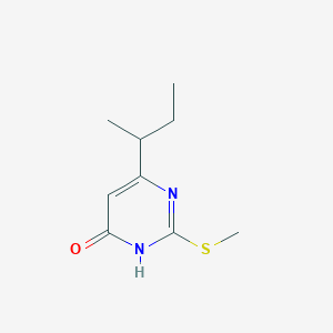 molecular formula C9H14N2OS B1486786 6-(sec-butyl)-2-(methylthio)pyrimidin-4(3H)-one CAS No. 2098096-04-7