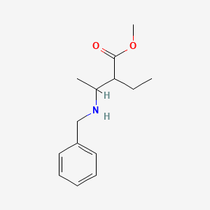 molecular formula C14H21NO2 B14867865 Methyl 3-(benzylamino)-2-ethylbutanoate 