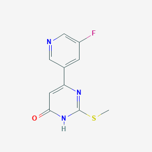 molecular formula C10H8FN3OS B1486787 6-(5-fluoropyridin-3-yl)-2-(methylthio)pyrimidin-4(3H)-one CAS No. 2097979-29-6