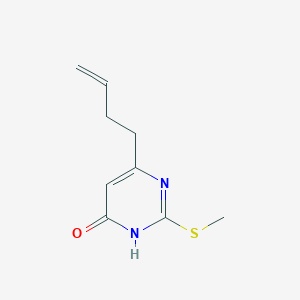 molecular formula C9H12N2OS B1486788 6-(but-3-en-1-yl)-2-(methylthio)pyrimidin-4(3H)-one CAS No. 54295-18-0