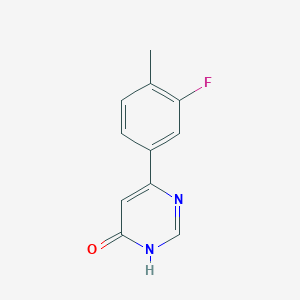 molecular formula C11H9FN2O B1486790 6-(3-氟-4-甲苯基)嘧啶-4-醇 CAS No. 1695743-96-4