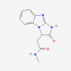 molecular formula C12H12N4O2 B1486793 N-甲基-2-(2-氧代-2,3-二氢-1H-咪唑并[1,2-a]苯并咪唑-3-基)乙酰胺 CAS No. 1428138-95-7