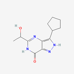 3-Cyclopentyl-5-(1-hydroxyethyl)-1,6-dihydro-7H-pyrazolo[4,3-d]pyrimidin-7-one