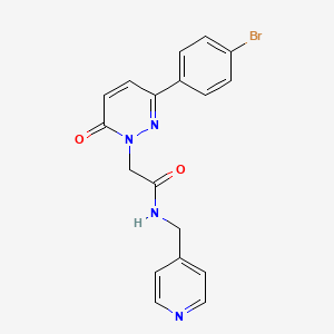 molecular formula C18H15BrN4O2 B14867947 2-(3-(4-bromophenyl)-6-oxopyridazin-1(6H)-yl)-N-(pyridin-4-ylmethyl)acetamide 