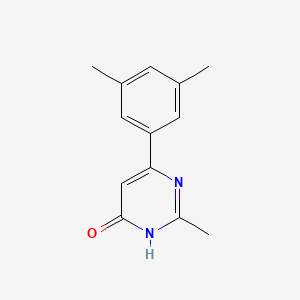 molecular formula C13H14N2O B1486796 6-(3,5-Dimethylphenyl)-2-methylpyrimidin-4-ol CAS No. 1699487-77-8