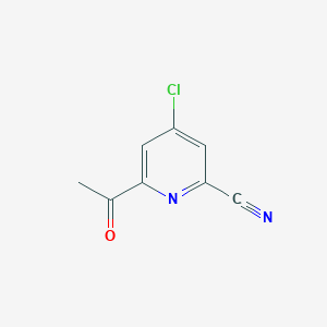 6-Acetyl-4-chloropyridine-2-carbonitrile