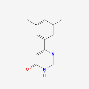 molecular formula C12H12N2O B1486797 6-(3,5-二甲苯基)嘧啶-4-醇 CAS No. 1697463-91-4