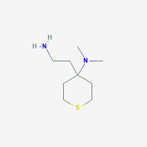 4-(2-aminoethyl)-N,N-dimethyltetrahydro-2H-thiopyran-4-amine