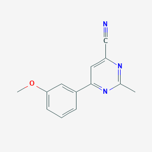 6-(3-Methoxyphenyl)-2-methylpyrimidine-4-carbonitrile