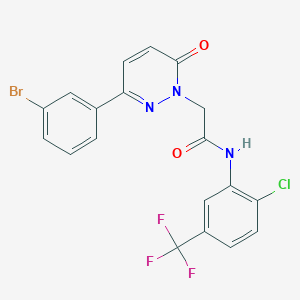 2-(3-(3-bromophenyl)-6-oxopyridazin-1(6H)-yl)-N-(2-chloro-5-(trifluoromethyl)phenyl)acetamide