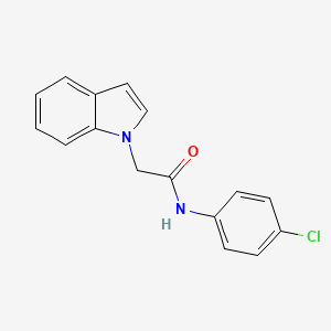 N-(4-chlorophenyl)-2-(1H-indol-1-yl)acetamide