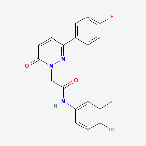 molecular formula C19H15BrFN3O2 B14868023 N-(4-bromo-3-methylphenyl)-2-(3-(4-fluorophenyl)-6-oxopyridazin-1(6H)-yl)acetamide 