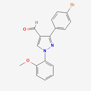 3-(4-Bromophenyl)-1-(2-methoxyphenyl)-1H-pyrazole-4-carbaldehyde