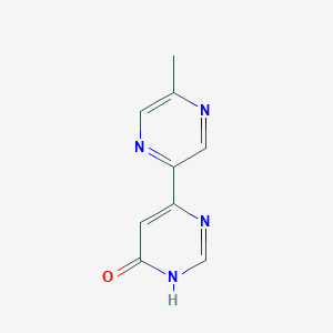 molecular formula C9H8N4O B1486803 6-(5-Methylpyrazin-2-yl)pyrimidin-4-ol CAS No. 2092062-90-1