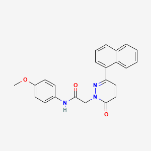 N-(4-methoxyphenyl)-2-(3-(naphthalen-1-yl)-6-oxopyridazin-1(6H)-yl)acetamide