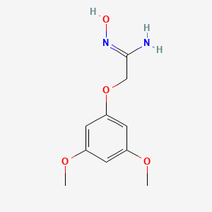 molecular formula C10H14N2O4 B14868032 (Z)-2-(3,5-dimethoxyphenoxy)-N'-hydroxyacetimidamide 