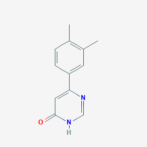 molecular formula C12H12N2O B1486807 6-(3,4-二甲基苯基)嘧啶-4-醇 CAS No. 1695188-65-8