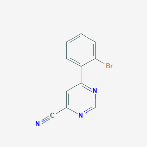 6-(2-Bromophenyl)pyrimidine-4-carbonitrile