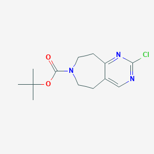 Tert-butyl 2-chloro-5,6,8,9-tetrahydro-7H-pyrimido[4,5-D]azepine-7-carboxylate