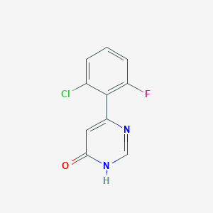 molecular formula C10H6ClFN2O B1486808 6-(2-氯-6-氟苯基)嘧啶-4-醇 CAS No. 1933631-27-6
