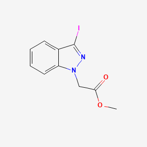 molecular formula C10H9IN2O2 B14868087 Methyl (3-iodo-1H-indazol-1-YL)acetate 