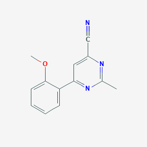 6-(2-Methoxyphenyl)-2-methylpyrimidine-4-carbonitrile