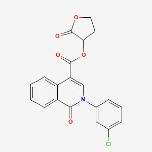 2-Oxotetrahydrofuran-3-yl 2-(3-chlorophenyl)-1-oxo-1,2-dihydroisoquinoline-4-carboxylate