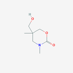 molecular formula C7H13NO3 B14868132 5-(Hydroxymethyl)-3,5-dimethyl-1,3-oxazinan-2-one 