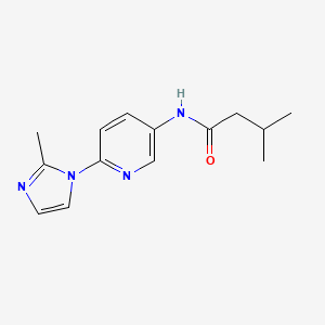 3-methyl-N-(6-(2-methyl-1H-imidazol-1-yl)pyridin-3-yl)butanamide