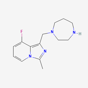 1-((1,4-Diazepan-1-yl)methyl)-8-fluoro-3-methylimidazo[1,5-a]pyridine