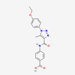 4-(1-(4-ethoxyphenyl)-5-methyl-1H-1,2,3-triazole-4-carboxamido)benzoic acid