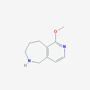 molecular formula C10H14N2O B14868201 1-Methoxy-6,7,8,9-tetrahydro-5H-pyrido[4,3-C]azepine 