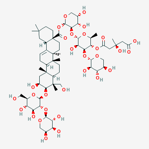 molecular formula C63H100O30 B14868212 Secotubeimoside I CAS No. 106235-32-9