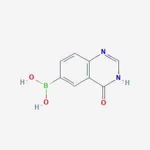 molecular formula C8H7BN2O3 B14868253 (4-Oxo-1,4-dihydroquinazolin-6-YL)boronic acid 