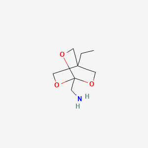 molecular formula C8H15NO3 B14868298 (4-Ethyl-2,6,7-trioxabicyclo[2.2.2]octan-1-yl)methanamine 