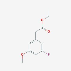 molecular formula C11H13FO3 B14868322 Ethyl 3-fluoro-5-methoxyphenylacetate 