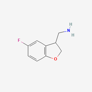 (5-Fluoro-2,3-dihydro-1-benzofuran-3-YL)methanamine