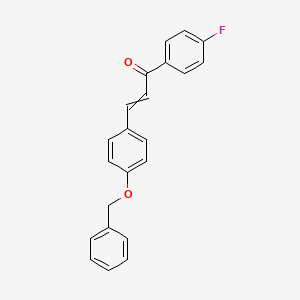 molecular formula C22H17FO2 B14868344 (E)-3-(4-benzyloxyphenyl)-1-(4-fluorophenyl)prop-2-en-1-one 