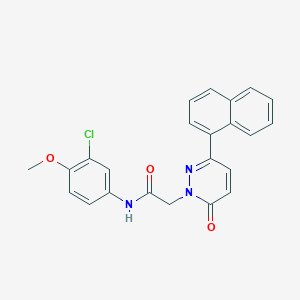 molecular formula C23H18ClN3O3 B14868358 N-(3-chloro-4-methoxyphenyl)-2-(3-(naphthalen-1-yl)-6-oxopyridazin-1(6H)-yl)acetamide 