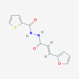 molecular formula C12H10N2O3S B14868360 (E)-N'-(3-(furan-2-yl)acryloyl)thiophene-2-carbohydrazide 