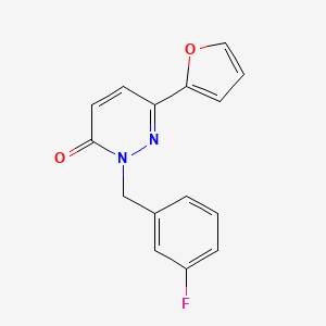 molecular formula C15H11FN2O2 B14868366 2-(3-fluorobenzyl)-6-(furan-2-yl)pyridazin-3(2H)-one 