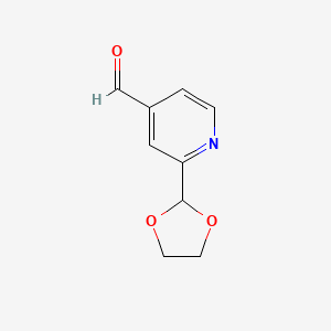 2-(1,3-Dioxolan-2-YL)isonicotinaldehyde