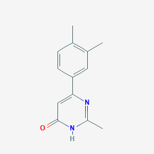 molecular formula C13H14N2O B1486841 6-(3,4-Dimethylphenyl)-2-methylpyrimidin-4-ol CAS No. 1695342-53-0