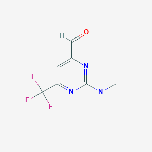 2-(Dimethylamino)-6-(trifluoromethyl)pyrimidine-4-carbaldehyde