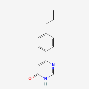 molecular formula C13H14N2O B1486843 6-(4-Propylphenyl)pyrimidin-4-ol CAS No. 1697626-42-8