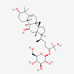 (2S,3R,4S,5S,6R)-2-[(3R,6R)-6-[(3S,8R,9R,10R,11R,13R,14S,17R)-3,11-dihydroxy-4,4,9,13,14-pentamethyl-2,3,7,8,10,11,12,15,16,17-decahydro-1H-cyclopenta[a]phenanthren-17-yl]-2-hydroxy-2-methylheptan-3-yl]oxy-6-(hydroxymethyl)oxane-3,4,5-triol