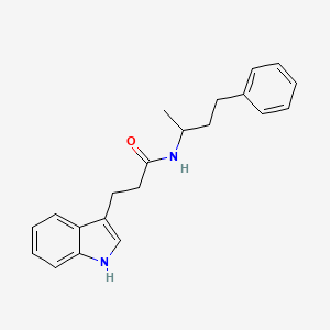 molecular formula C21H24N2O B14868445 3-(1H-indol-3-yl)-N-(4-phenylbutan-2-yl)propanamide 