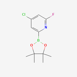 (4-Chloro-6-fluoropyridin-2-YL)boronic acid pinacol ester